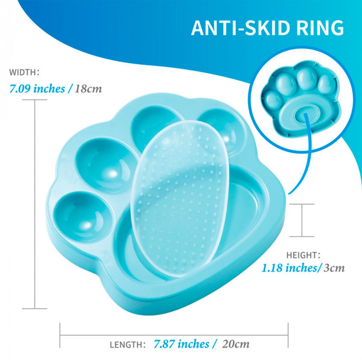 Mini Alimentador Almohadilla Para Lamer Petdreamhouse Azul